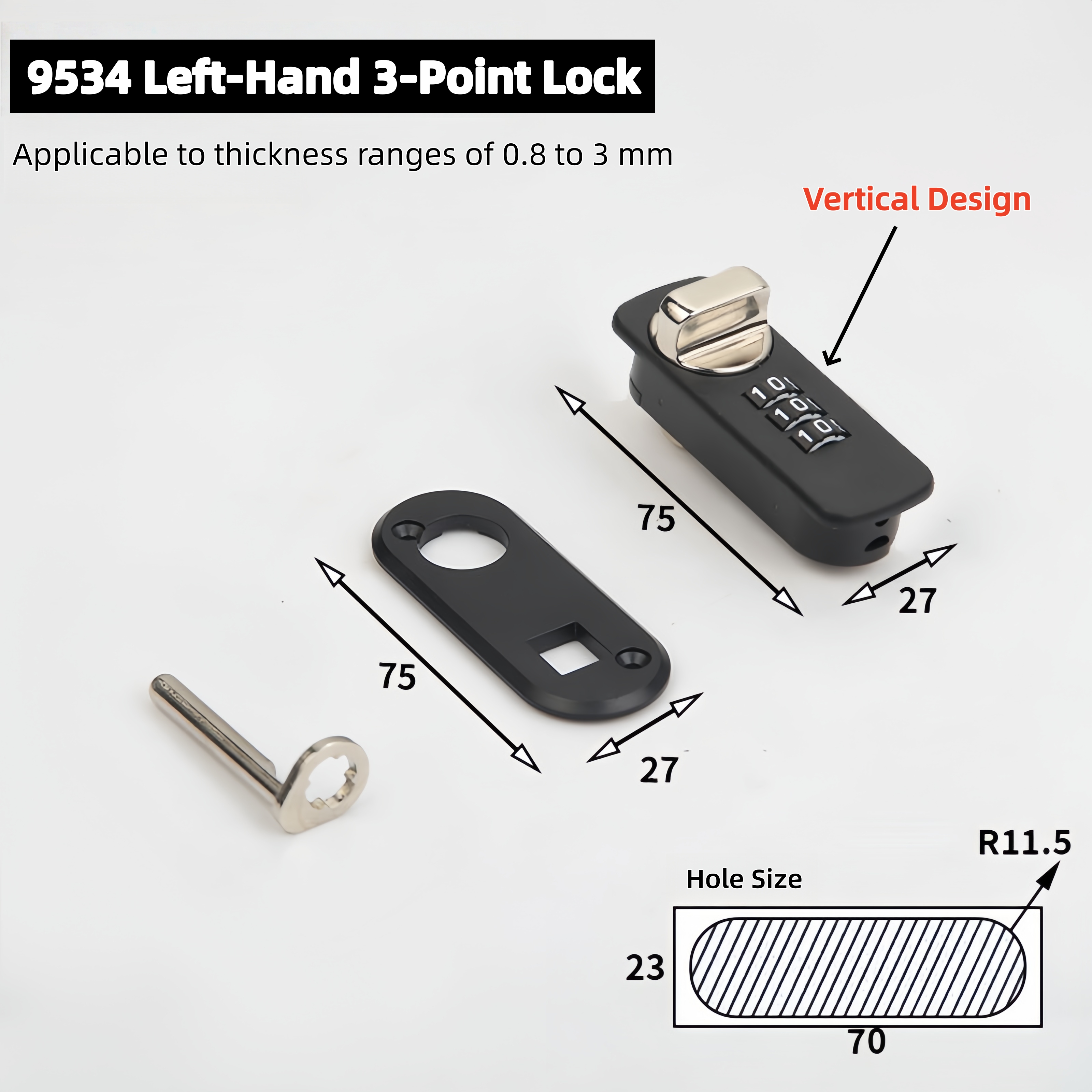 Right-Hand 3-Point Lock