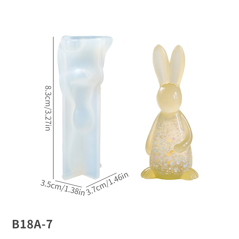 Moule lapin blanc-B18A-7