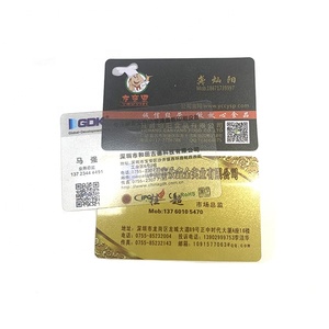 廉价印刷透明塑料材料透明聚氯乙烯名片 - Product Image 1