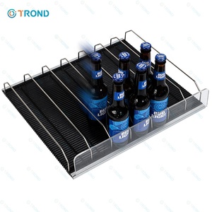 Kỹ thuật số nhiệt độ lạnh thiết bị trọng lực thức ăn kệ con lăn glides Divider siêu thị uống hiển thị làm mát mát - Product Image 2