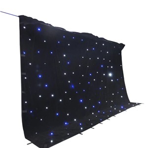 LED luce luce del cielo stellato chiesa decorazione di illuminazione di nozze sfondo a led a goccia in tessuto a stella sfondo cielo stellato - Product Image 5
