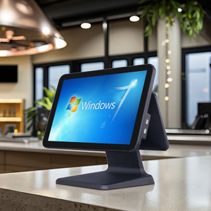 卸売15インチアルミ合金シェルPOSモニターコンピューターオールインワンレジシステムタッチスクリーン付き - Product Image 1