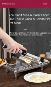 Nhà bếp lẩu thịt bò thịt cừu thực phẩm Slice Cutter cleavers thịt đông lạnh cắt máy cắt cho Deli nhà BBQ lẩu - Product Image 5