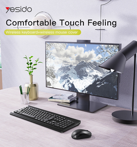 NUEVO Teclado y mouse inalámbricos personalizables Ergonomía Chip inteligente Teclado silencioso Ratón Combo Negro - Product Image 2
