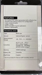 Registrador de datos de humedad y temperatura USB multiusos de alta precisión con grabadora para transporte de cadena de frío