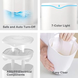Air Humidifier Double <strong>Nozzle</strong> 2L Home Quiet Humidifier <strong>Diffuser</strong> With Color LED Light Ultrasonic Humidifier Aromatherapy <strong>Diffuser</strong> - Product Image 6