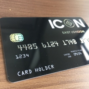 Heißer Verkauf! Dual Chip RFID Leere Karte NFC Schwarz PVC-Karte URL-Codierung NFC Social Media Digitale Visitenkarte mit Chip - Product Image 4