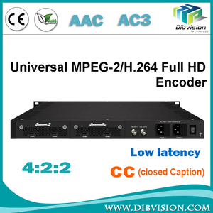 DTH e TV senza fili sistema tv via cavo 4CH HD/SD SDI ingresso MPEG 2 H.264 AC3 Encoder - Product Image 5
