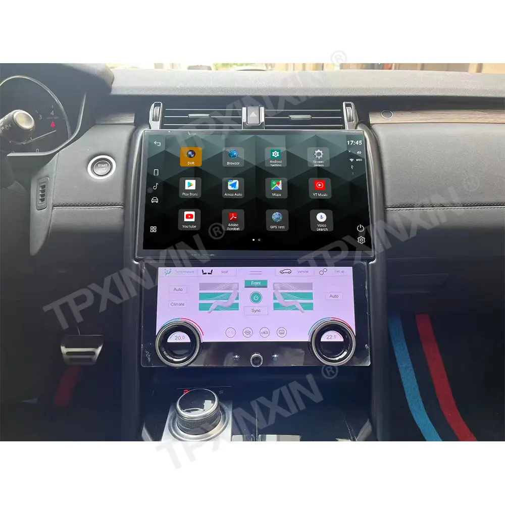 Android 12 Système vidéo multimédia de voiture Navigation GPS pour Land Range Rover Discovery 5 2013-2017 Lecteur multimédia Carplay