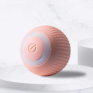 Bola de hierba gatera de silicona ecológica interactiva, juguete de gato inteligente con movimiento automático, caja de goma duradera para entrenamiento Molar - Product Image 1