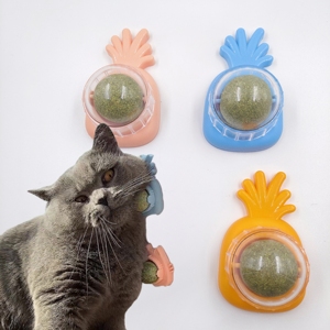 <strong>Catnip</strong> Balls for Cats Wall Edible Cat Nip Ball Products for Kitty Chew Toy Rotatable Interactive Cat Kitten Toys - Product Image 1