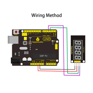 Werkseitig TM1637 0,36 "4-stellige LED-Modul anzeige 7-Segment-Matrix-Anzeigesensormodul für Arduino