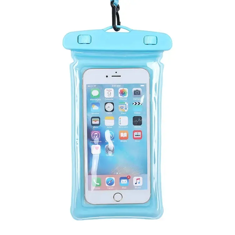 Geili 2023 Outdoor Universal Waterproof Phone Pouch Pvc Waterproof Cell Phone Case Dry Bag para celular com cordão para Iphone