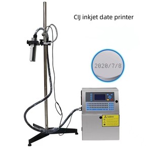 Automatischer Chargen code Kontinuierlicher industrieller Online-Cij-Tinten strahl drucker Qr-Code Chargen nummer Druckmaschine - Product Image 5