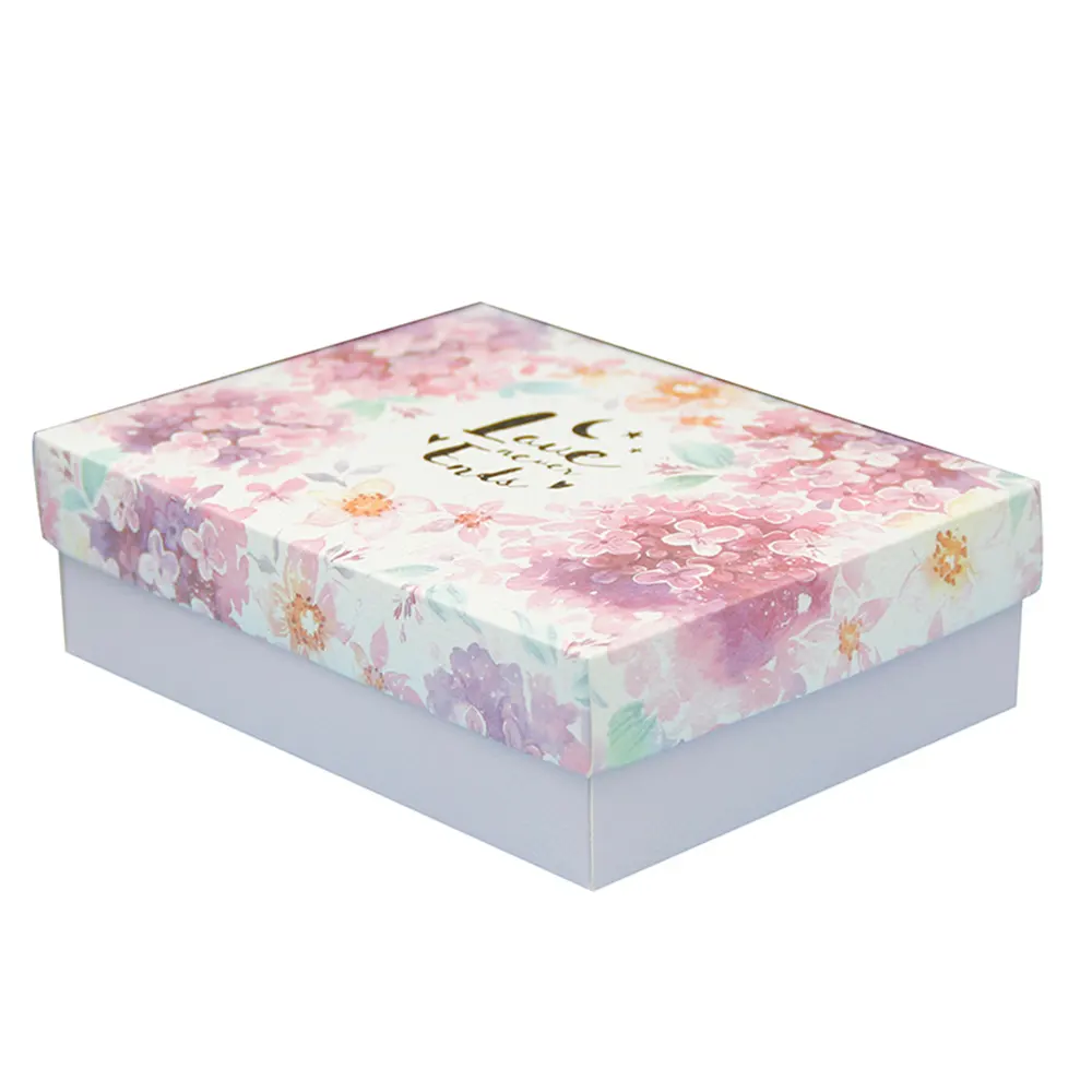 Uxury-caja de cartón con tapa y base de diseño, plegable, para regalo