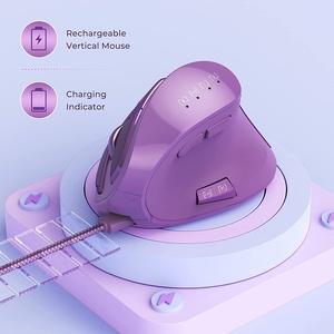 Mouse ottico ricaricabile senza fili per Mouse verticale senza fili ergonomico per computer compatibili multiuso - Product Image 4