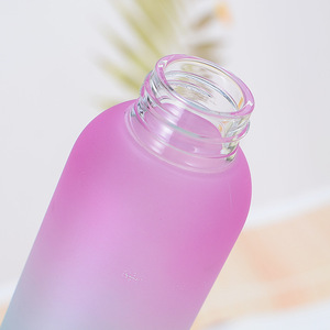 32ออนซ์1L สร้างแรงบันดาลใจ Borosilicate ขวดน้ำแก้วที่มีเครื่องหมายเวลาสำหรับเครื่องดื่มร้อนหรือเย็น - Product Image 4