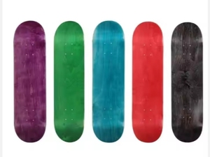 Jiesen Tùy Chỉnh Patineta 7 Lớp Nhuộm Màu Sắc Canada Maple Gỗ Trống Đồng Bằng Ván Trượt Sàn Dye Skate Board Boong - Product Image 5