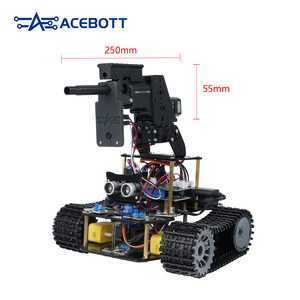 STEM Robotic Tank Car DIY <strong>Kit</strong> with Programmable <strong>Sensor</strong> System Tracked Wheels for <strong>Arduino</strong> Robot <strong>Kit</strong>