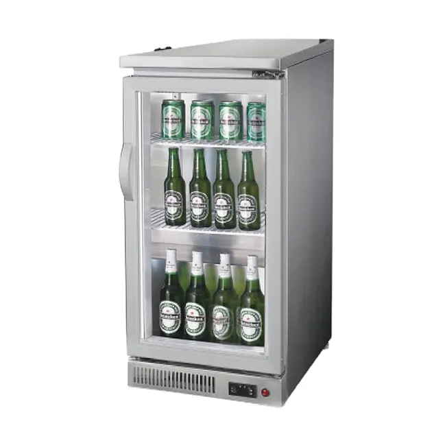 Comercial Household Mini Bar Vidro Porta Refrigerador Bebida Vinho Refrigerador Com Luz Led