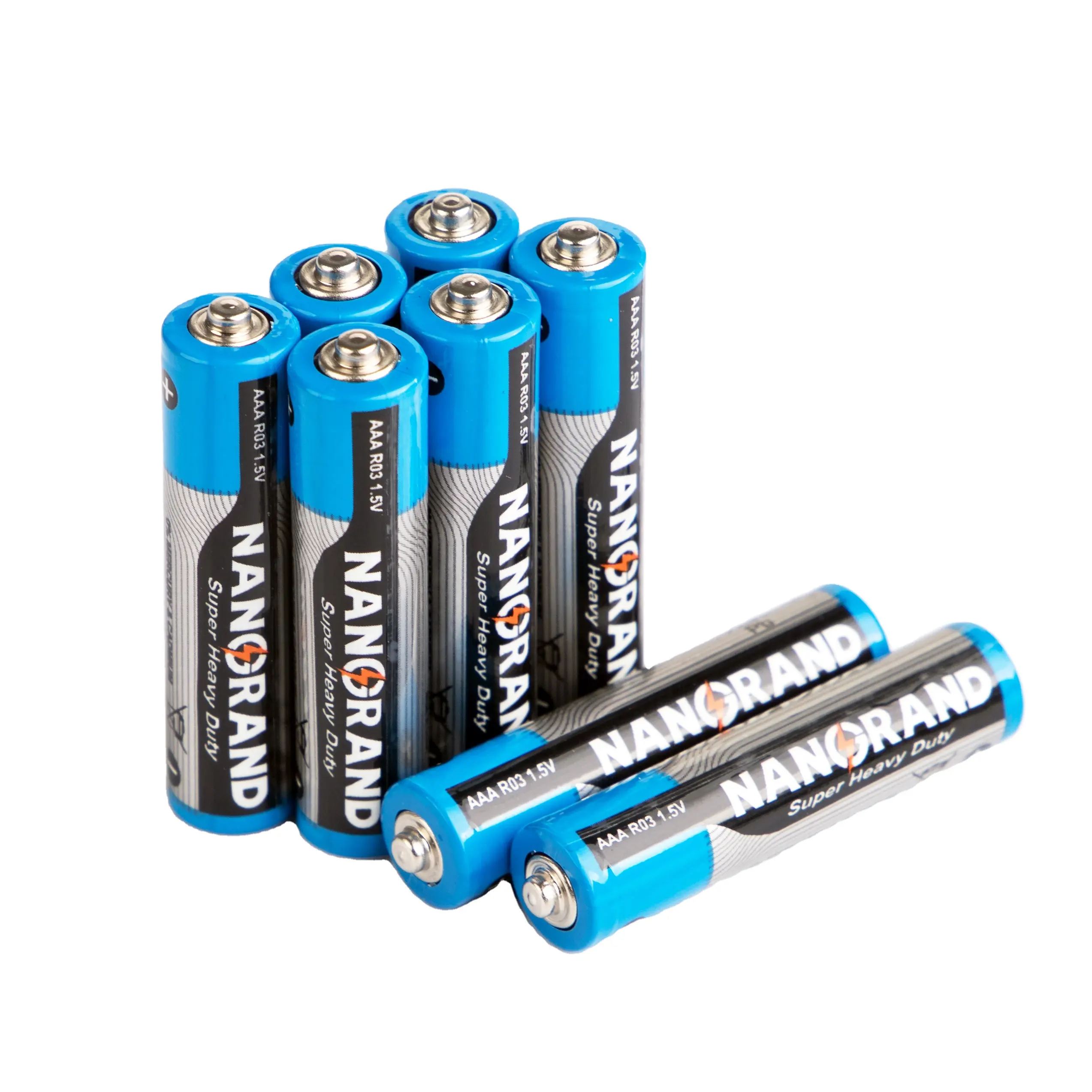 Super Heavy Duty Aaa Dry Battery Sex Toys OEM Service Blue 3 anos de alta energia Alumínio/pvc Jacket Zinco Carbono CE ROHS 3 anos