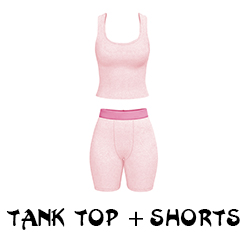 Pink-tank top set