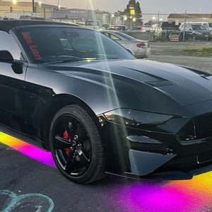 Rüya renk akış serisi RGB LED Underglow işık kiti 4 adet su geçirmez dış araba ışık APP kontrol 12V evrensel 180 ışın yeni - Product Image 2