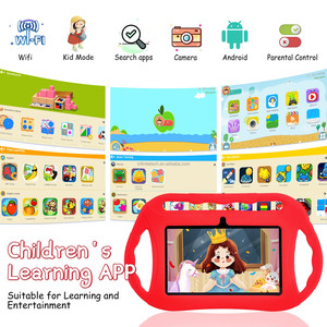 Kinder 7 Zoll 3 Griffe Android PC 1GB 2GB 16GB 32GB Augenschutz bildschirm Wifi 3D Lernspiel Eltern kontrolle App Tablet - Product Image 1