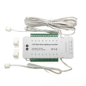 Tira de luces LED para escaleras, accesorio controlado por Sensor de movimiento, con interruptor inteligente, DC24V, 12V - Product Image 1