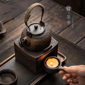 日式暖茶迷你套装中国功夫茶具一壶两杯石器茶壶茶托陶瓷茶具 - Product Image 4