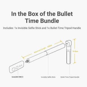 Orijinal değil mermi zaman paket Selfie sopa sapı rotasyon çekim kiti için Insta 360 bir RS/X2 EVO kamera aksesuarları - Product Image 2