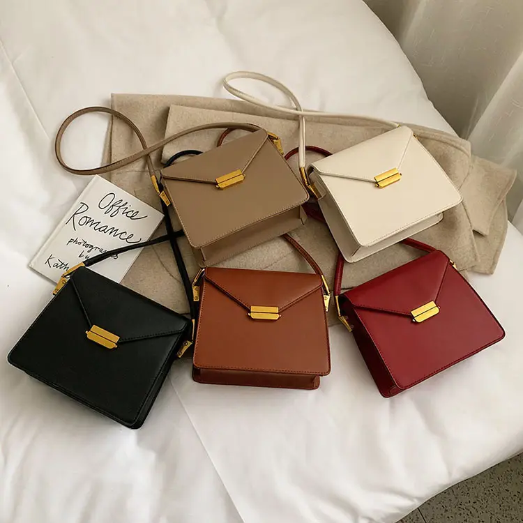 Casual Simple Woman Bag Clear Handbags New Korean Fashion for Women Western Style Solid Color Lady Single Saddle Polyester