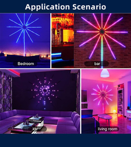 Tcwin çoklu renk akıllı havai fişek Led ışıkları su geçirmez IP65 renk değiştirme güçlü yapıştırıcı 10X0.5m adresli şerit ışık - Product Image 2