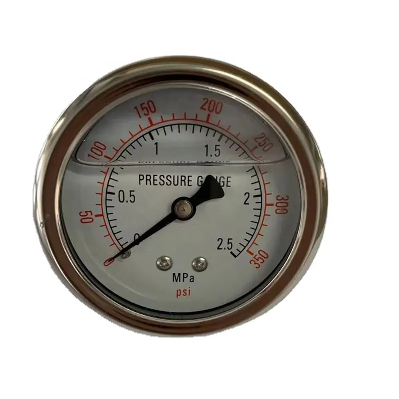 Manómetro mecánico de presión de agua y aceite