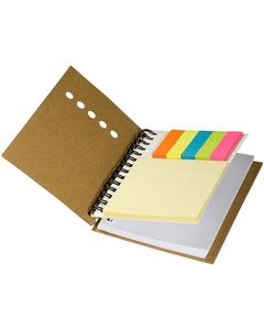 安い学生日記ノートエクササイズブック文房具オフィスシンプルクラフト紙スパイラルノートステッカーノート付き - Product Image 4