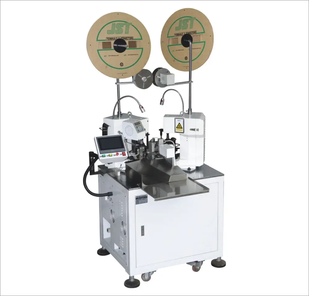 Ring terminal crimping automatic two heads cut strip crimping machine with factory price