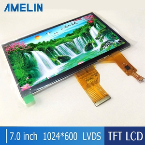 7 Zoll LVDS Capac itive Touch TFT LCD IPS-Display 1024*600 kann angepasst werden Open Mould Support Raspberry Pi - Product Image 2