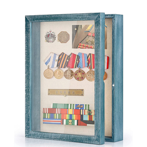 Hộp Bóng 8X10 11X14 Hộp Trưng Bày Ảnh Huy Chương Kỷ Niệm Hộp Nhớ Bằng Gỗ Hộp Bóng Khung Ảnh Có Lưng Vải Lanh - Product Image 1