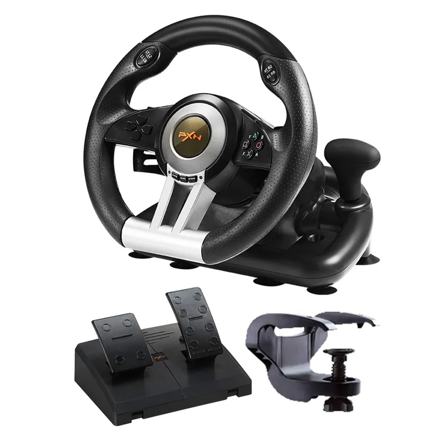 Volante da corsa programmabile PXN V3 Pro Gaming per giochi per PC, PS3, PS4, XBOX ONE, XBOX SERIES, SWITCH