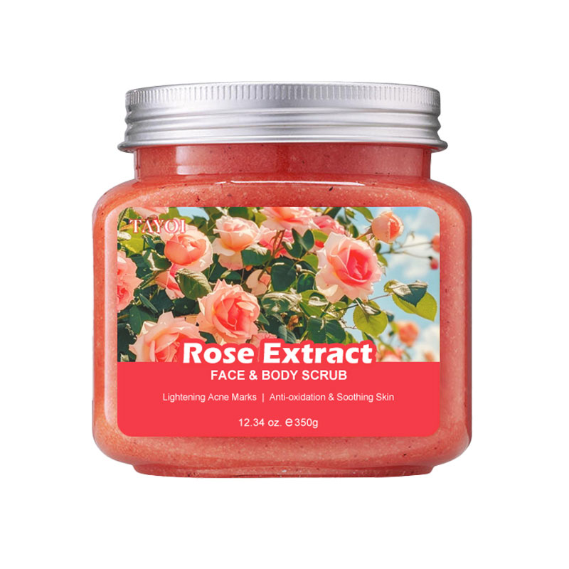 Gommage corporel à la rose