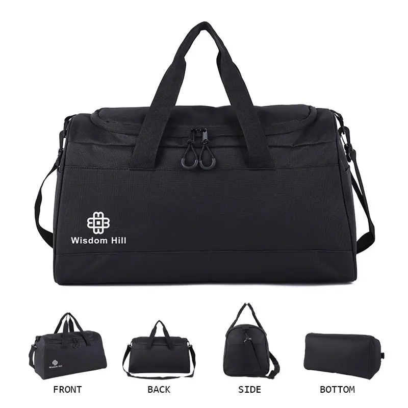 2024 Factory Polyester Sports Custom Duffle Bag Sports Waterproof Large GYM Bag With Custom Logo Print