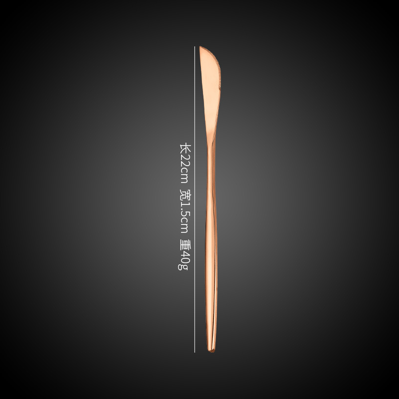 Coltello oro rosa