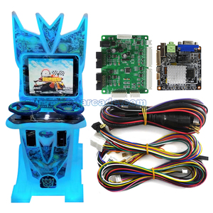 Oyun kolu Video makinesi anakart ile iki kişi hız yarış simülatörü kiti kontrol panosu jetonla çalışan sürüş oyunu - Product Image 2