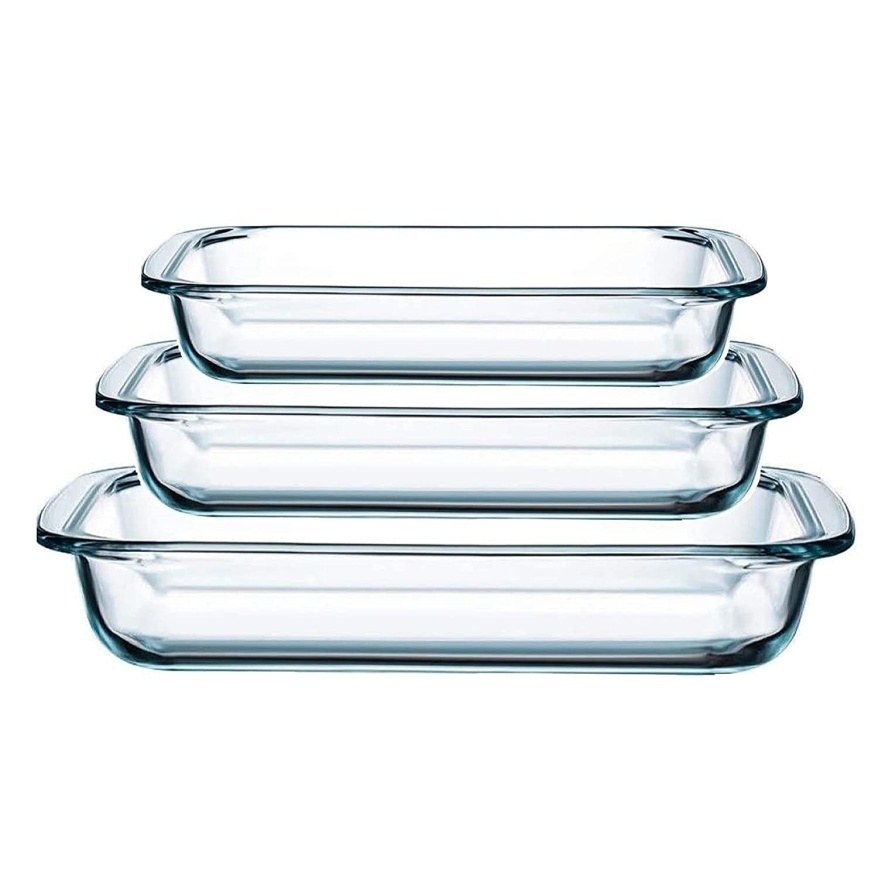 3.0L Rectangular Borosilicate Transparent
