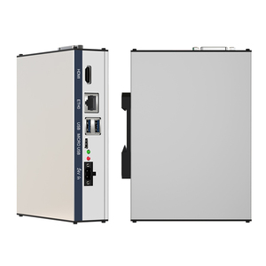 Tutte le interfacce su un lato dell'alloggiamento in alluminio Codesys PLC System Computer Raspberry Pi Industrial Edge Controller - Product Image 1