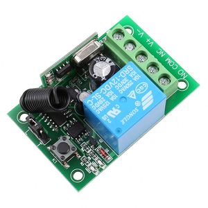 DC 12V 1 CH Channel RF Transmitter &amp; 433MHz <strong>Wireless</strong> Remote <strong>Control</strong> Universal <strong>Relay</strong> Switch Receiver with Learning Code - Product Image 1