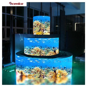 Scenico HD esnek Led ekran reklam Led ekran eğrisi LED duvar esnek LED Panel - Product Image 4