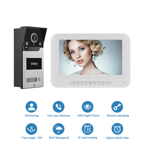 Precio de fábrica Sistema de videoportero con pantalla de 7 pulgadas con cámara gran angular Videoportero para Villa - Product Image 2