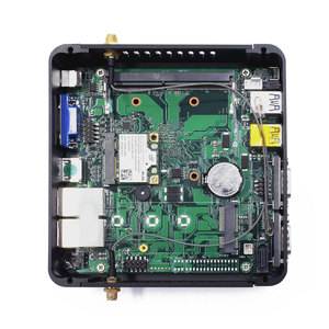 英特尔N100无风扇迷你电脑双千兆以太网6USB HDMl VGA 4G WiFi窗口7/8/10 Linux工业电脑DIN导轨防火墙