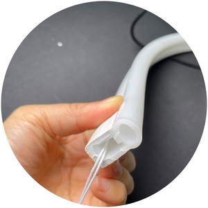 10MM 12MM Pcb Side View Led Neon 1225 12x25mm <strong>Dome</strong> Shape White Profile Diffuser Silicon <strong>Tube</strong> for Led Strip